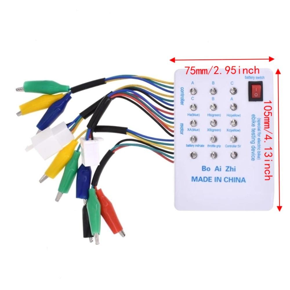 24V/36V/48V/60V/72V Brushless Motor Tester With Indicator Scooter Tester Device For E-Bike