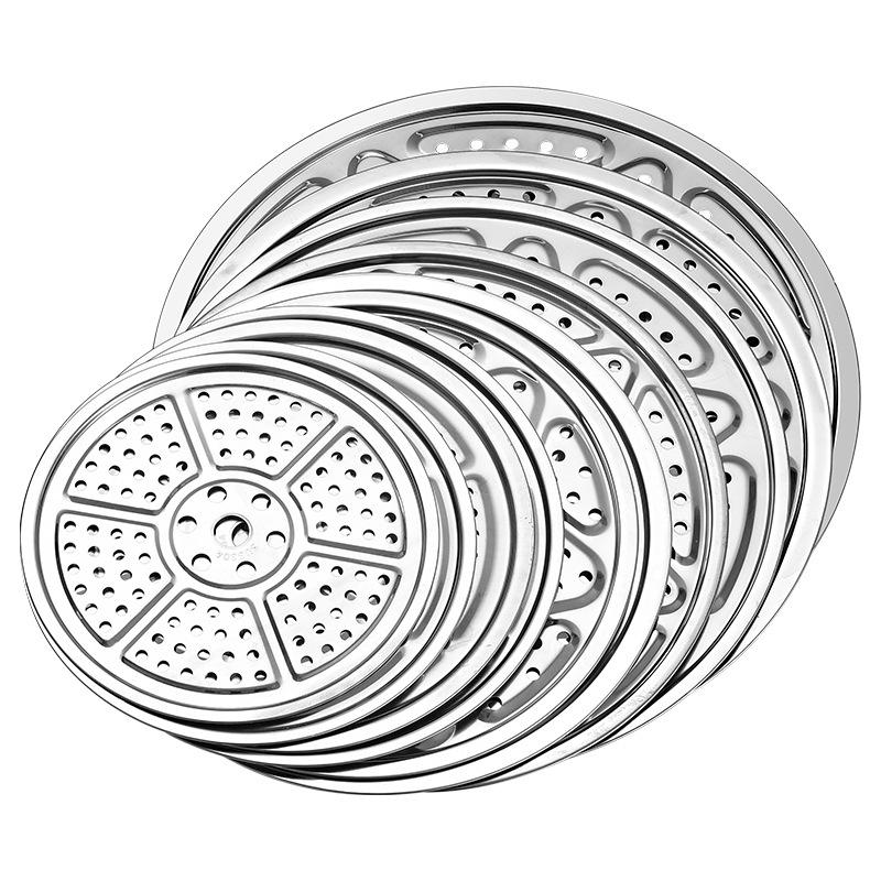304 Stainless Steel Steaming Plate for Baozi and Dumplings - Round Steamer Sheet for Home Water Bath Use
