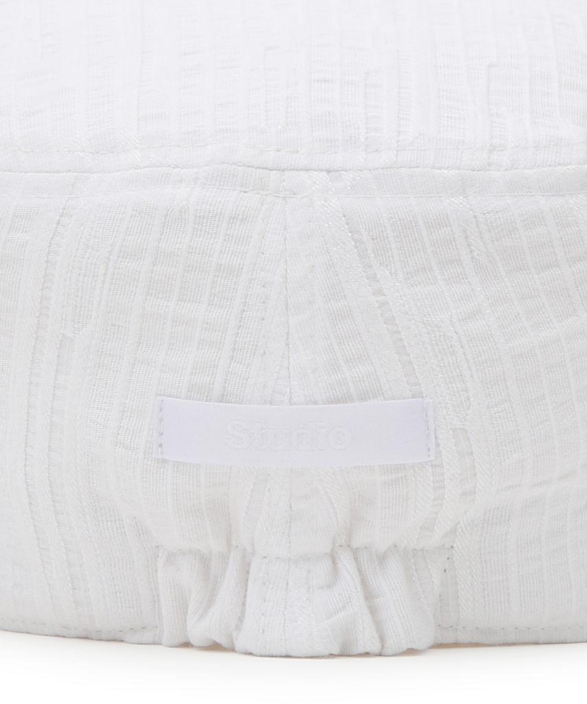 Eondeokeonteulolseutyudio Summer Linen Bellboy Cap Uniform Cap / B Linen / White