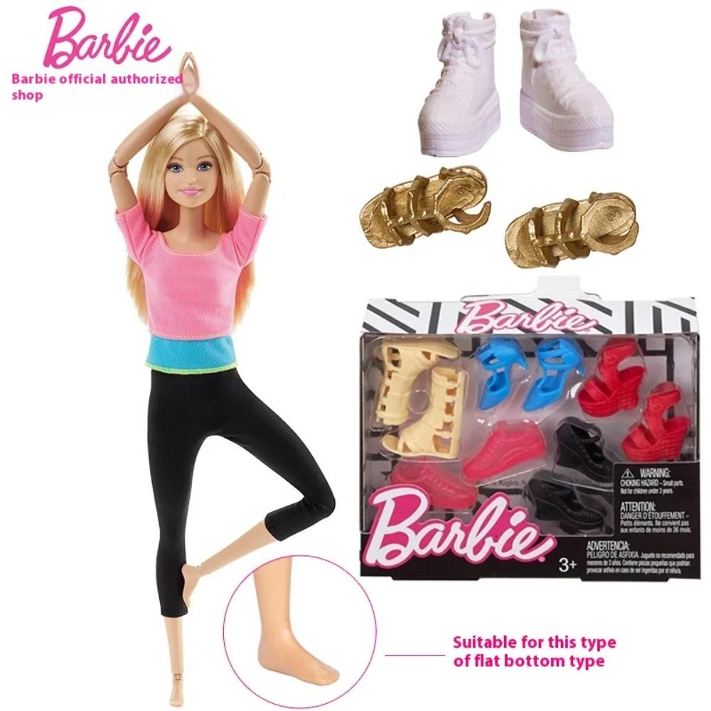 Oryginalna Lalka Barbie Modna Pojedyncza Kombinacja Butów Dziewczęca Księżniczka Zabawka Ubrania Buty Zestaw Kolekcjonerska Figurka