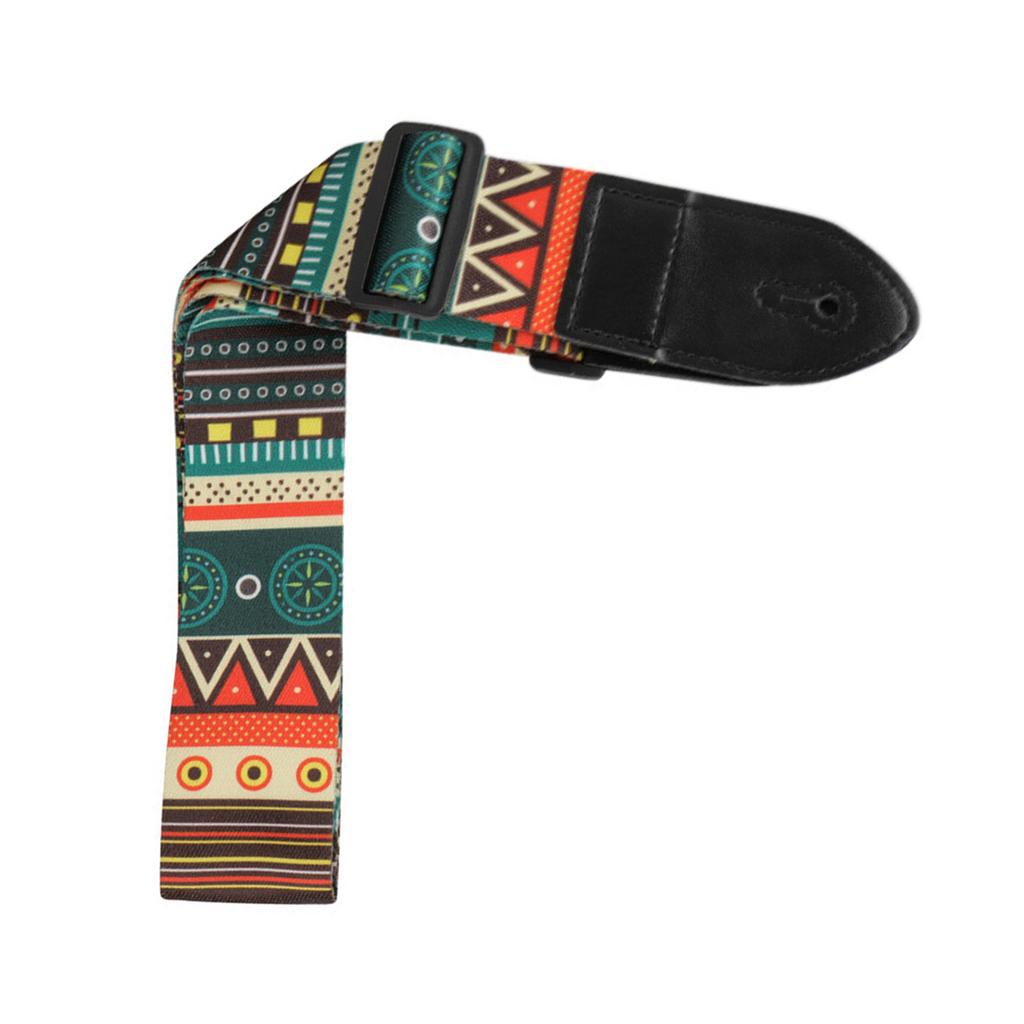 Electric Guitar Polyester Straps Ethnic Style Ballad Acoustic Guitars Bass Belt Musical Instrument Accessory