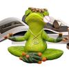 Zen Yoga Frog Statue Desktop Decoration Frog Sculpture Garden Frog Decor Meditation Statue Desktop Yoga Frog Decoration For