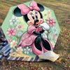 1PC Minnie Mouse flowers Automatic Open/Close Umbrella with Windproof, 8-Rib Sturdy Canopy, Durable Ribs, Fashionable Design, Outdoor Accessory, Fun P