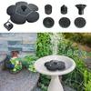 Bird Bath Solar Fountain Flower-Shaped Water Fountain Pump Waterfalls Outdoor Birdbath For Pool Pond Landscape Yard Patio Porch