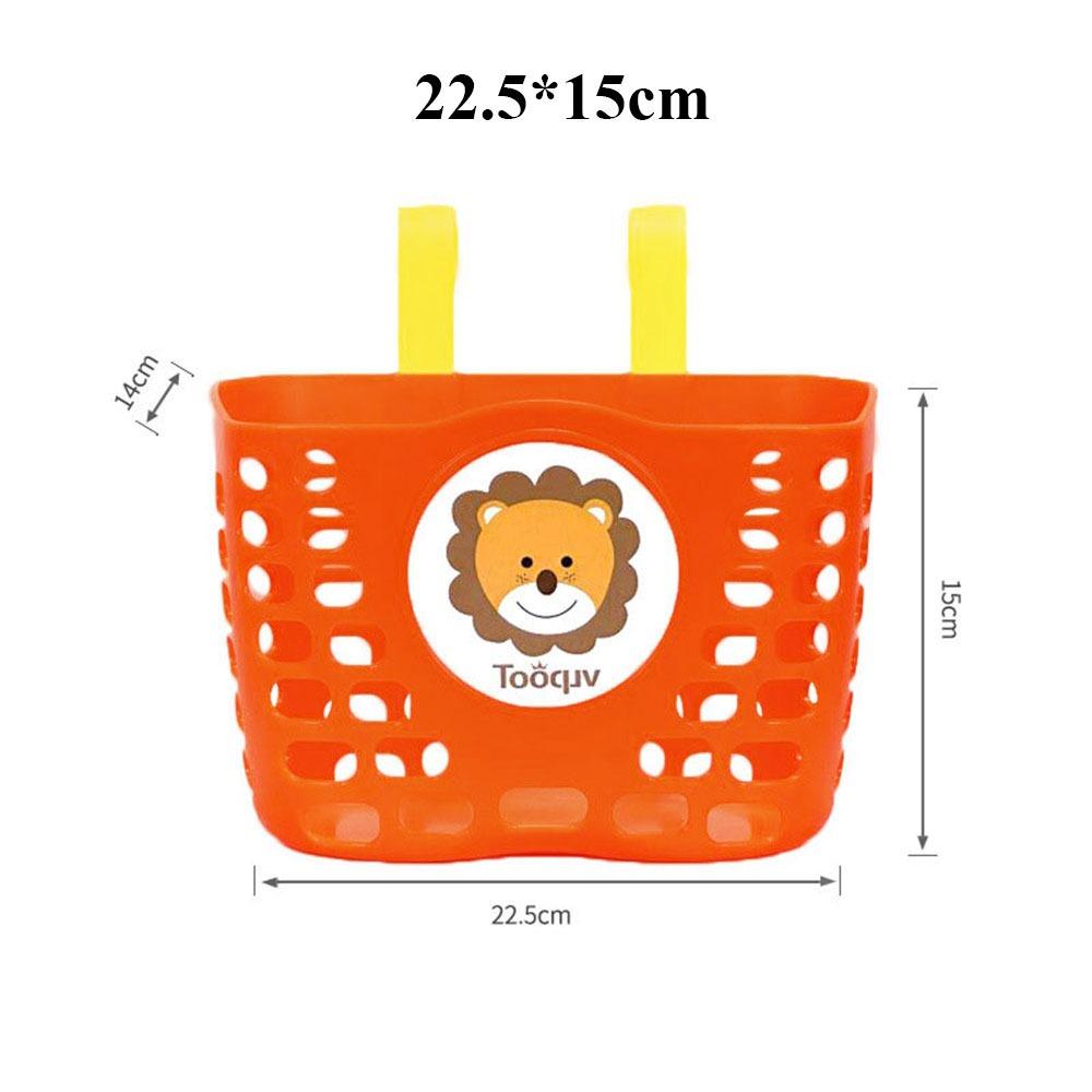 Plastic Bicycle Storage Cartoon Patten Scooter Handlebar Basket  Bike Accessories