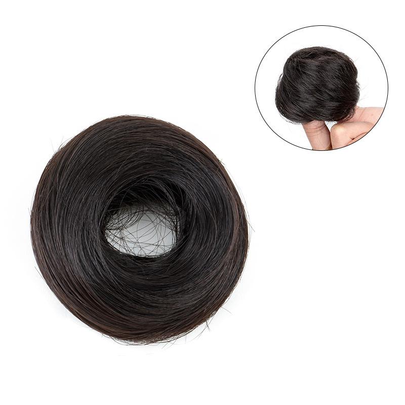 1PC Natural Durable Wig Soft Hair Realistic Straight Lazy-Friendly Hair Seamless Tie Voluminous