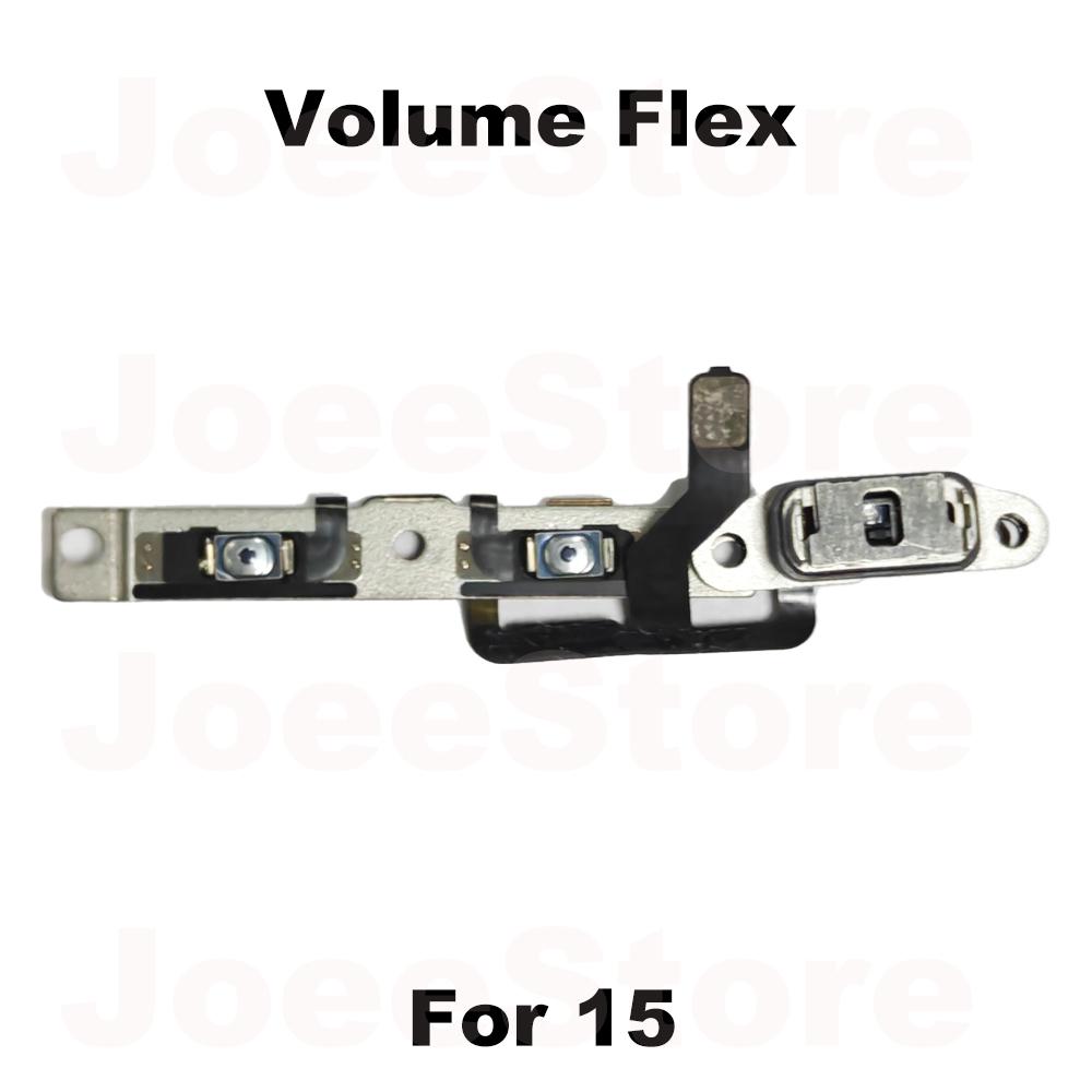 1pcs Power Volume Button Mute Switch Flex Cable for iPhone 15 16 Pro Max Plus Volume Button Control Cable Repair Part