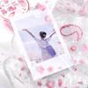 Die Cut PET Washi Tape Confetti Fragment Series Korean Cute Print Pattern Transparent Decorative Sticker for Journal Scrapbook
