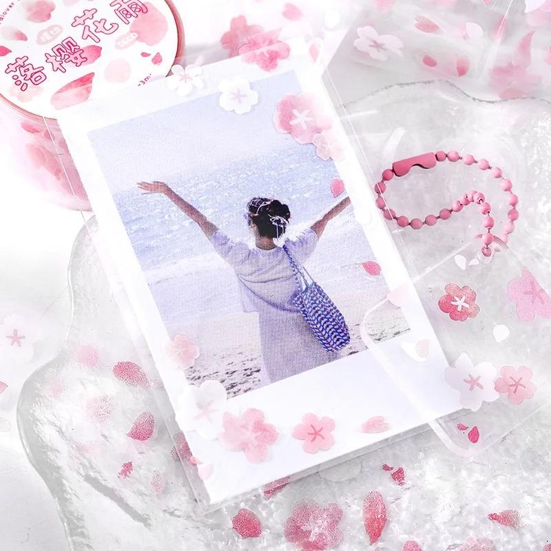 Die Cut PET Washi Tape Confetti Fragment Series Korean Cute Print Pattern Transparent Decorative Sticker for Journal Scrapbook