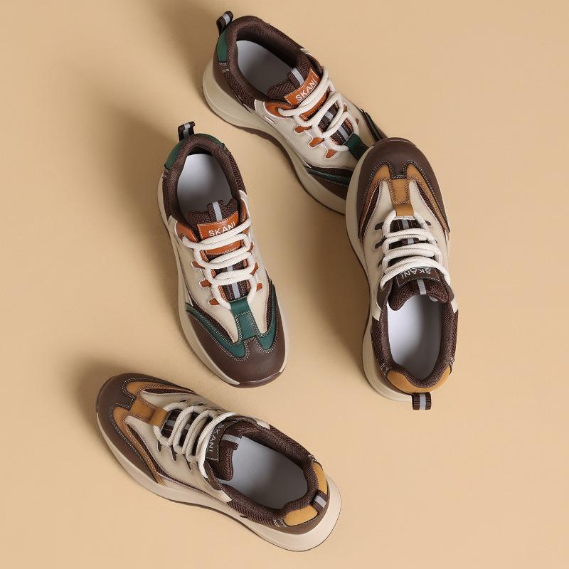 cm color matching Forrest Gump shoes women's new autumn lightweight soft-soled women's shoes versatile moral training heightening dad shoes