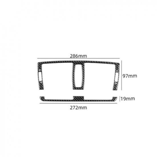 6Pcs  Carbon Fiber Interior Air Vent Kit Cover Trim For BMW 1 Series E82 E88