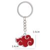 Hot Japanese Anime Cosplay Akatsuki Organization Red Cloud Sign Metal Unisex Pendant Trendy Jewelry Women Men Necklace