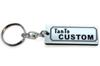 Tanto Custom Double Ring Acrylic Original Keychain Custom A-523-2 Silver/Black (LA600S, LA650S, L375S, RS, Early/Late Model, Parts)