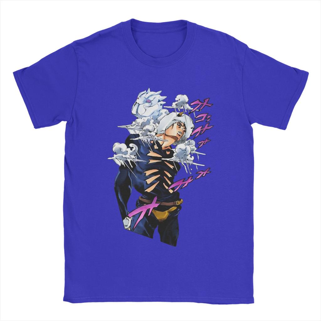 Weather Report Manga J-Jojos Anime Apparel Unisex T Shirt Pure Cotton Tee Graphic Printing Adventure Anime Tops T-shirt