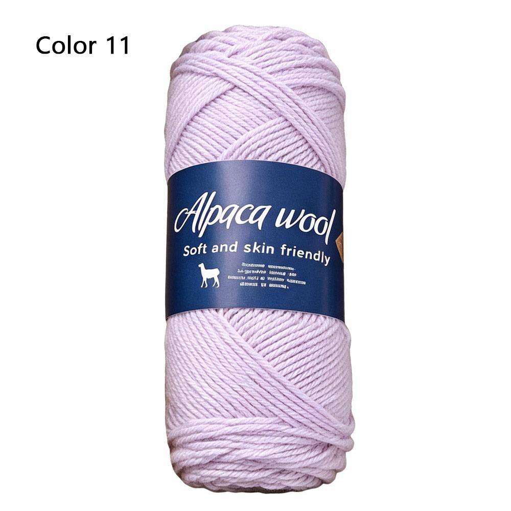 1Roll Handicraft Alpaca Wool Yarn Soft Warm Coarse Yarn DIY 100g Knitting Crocheting Yarn