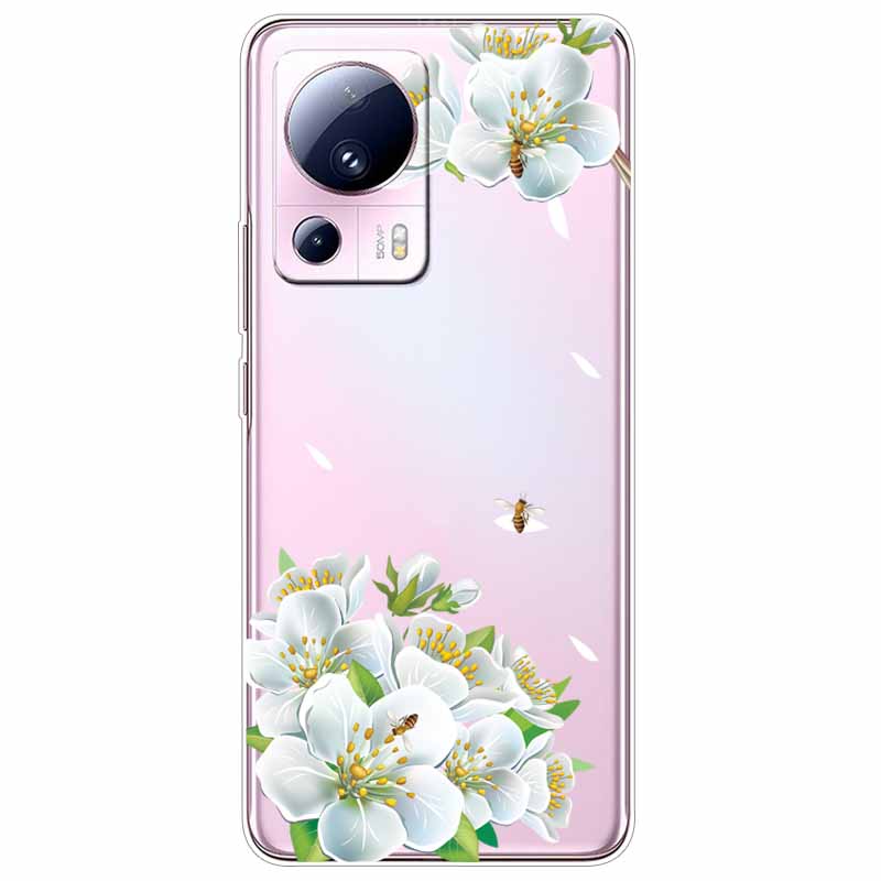 For Xiaomi 13 Lite 5G Case 13Lite Clear TPU Soft Lovely Cats Silicone Print Cover for Xiaomi Mi 13 Lite Transparent Xiaomi13Lite