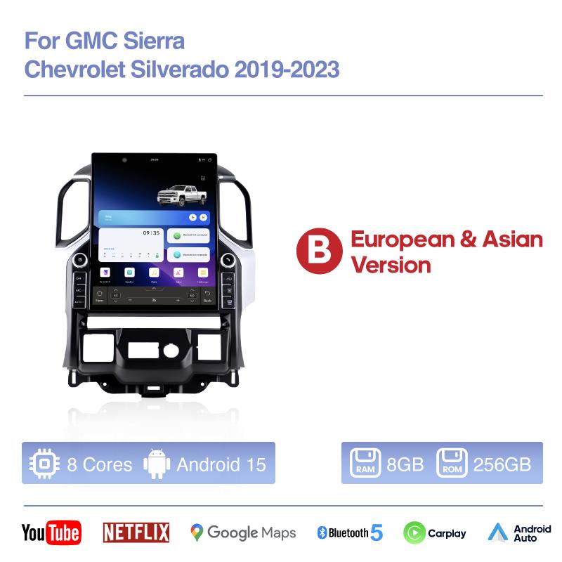 16.2 Inch 7870 Android 15 Car Radio for for Chevrolet Chevy Silverado GMC Sierra 2019 2020 2025 2025 2025 Carplay Upgrade GPS