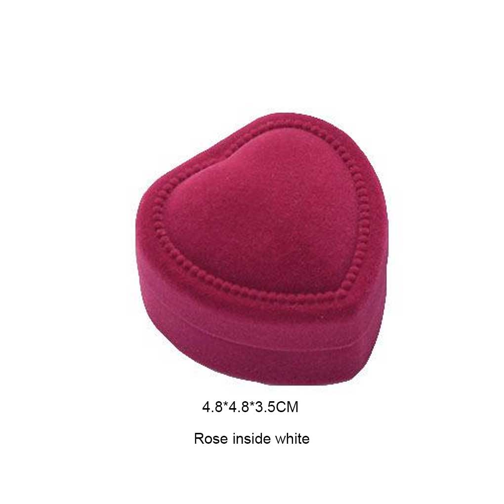 Ohrring Aufbewahrungsbox Ringe Ohren Haken Präsentationsetui Herzförmig Halskette Armband Romantische Trageboxen Halter Tablett