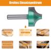 Alloy Router Bit 8mm Shank Collection Including Flat Ballnose V Shaped Cutters for Woodcrafts Projects