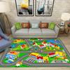 Urban Transportation Carpet Car Track Children's Game Rug Bedroom Living Room Anti Slip Floor Mat Home Decoration