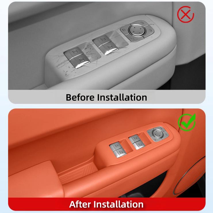 For Li L6 L7 L8 L9 2025 Lixiang Liquid Silicone Car Window Button Handle Door Slot Mat