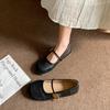 Scarpe da ballo da donna di nuova moda primavera 2024 Scarpe Mary Jane basse estive Casaul Scarpe basse con fibbia e suola morbida Zapatos De Mujer
