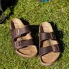 Brown Birkenstock Arizona BS Habana Men's/women's Regular Wide Sandals (0052531)