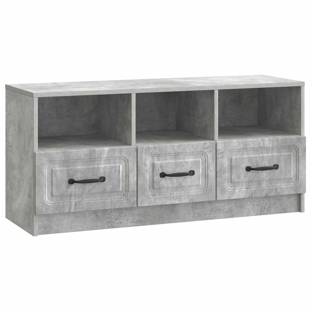 TV Cabinet Concrete Grey 102 x 34.5 x 47 cm Particleboard