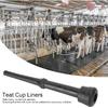 Fdit 4Pcs Rubber Milking Liner Goat Cattle Use Milking Liner Parts Milking Machine Accessories for Breeding Industry(Black)