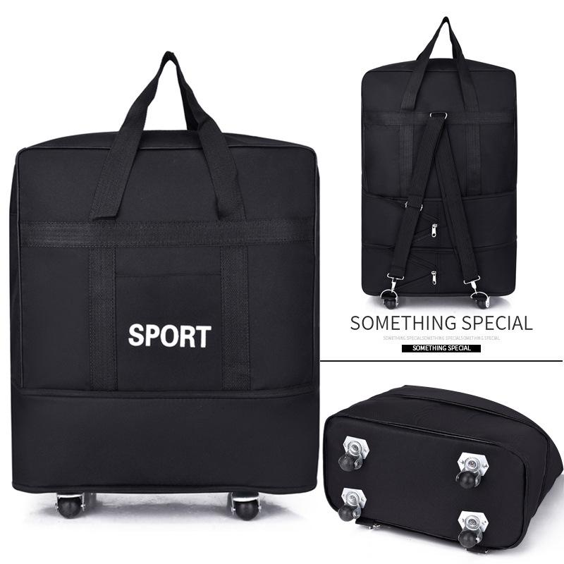 Universal Expandable Wheeled Luggage: Extra-Large Capacity Travel & Study Abroad Bag