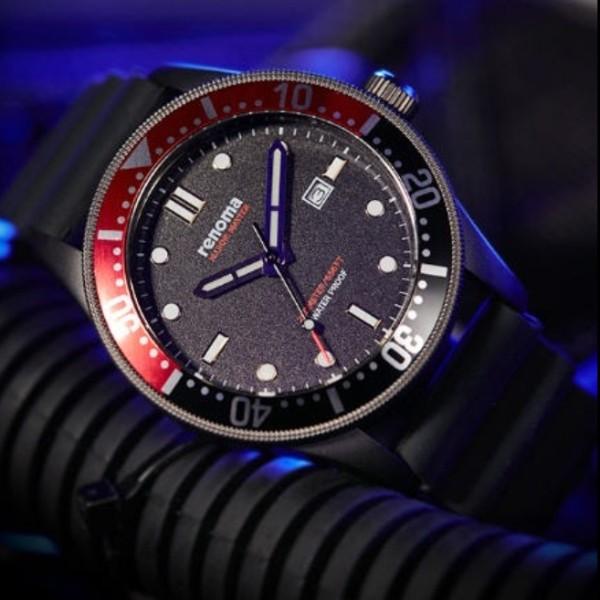 RENOMA RE-2101 Marine Master Waterproof Men's Diver's Watch 4 Colors ,Korean Watches