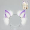 Handmade Kawaii Lolita Wolf Ear Headband Plush Animal Ears Cosplay Accessory Anime Convention