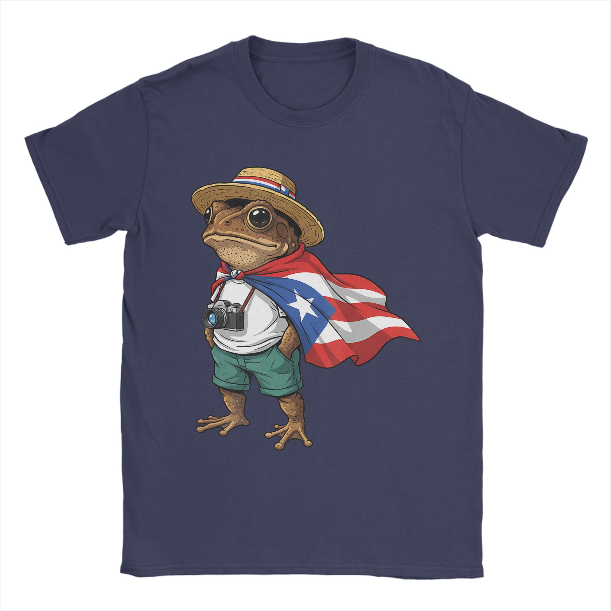 

Bad Bunny Puerto Rico Coqui Frog Boricua Puerto Rican Flag Taino TShirt Cotton T Shirts For Men Tee Shirt Short Sleeves Tees 4XL