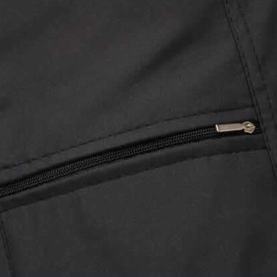 Gilet da uomo autunno inverno spesso peluche senza maniche chiusura con cerniera scollo a V tinta unita multi tasche gilet da pesca per padre di mezza età cappotto invernale da uomo