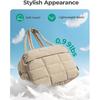 BAGSMART Gym Bag for Women, Carry on Travel Duffel Bag, Water-resistant Weekender with Shoe Compartment for Gym Travel Work, Chocolate, Medium
