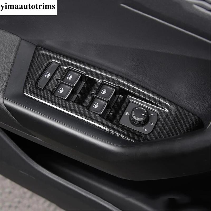 For Volkswagen T-Roc T Roc 2018 - 2025 Car Inner Door Armrest Window Lift Button Panel Decoration Sequ Cover Trim Accessories