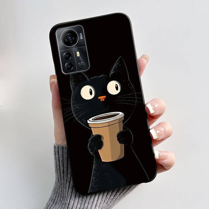 Casing For ZTE Blade A72s A7050/V41 Smart Case Luxury Dragon Cute Cool Boys Girls Black Matte Soft TPU Silicone Shell Back Cover