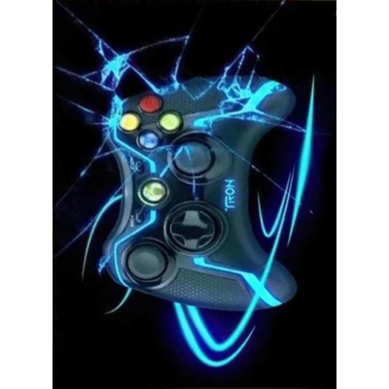 

Gaming Style Large Carpet for Living Room Anti-slip Floor Rug Vibrant Neon Gamepad Design Art Elements Unique Home Decoration 40x60cm
