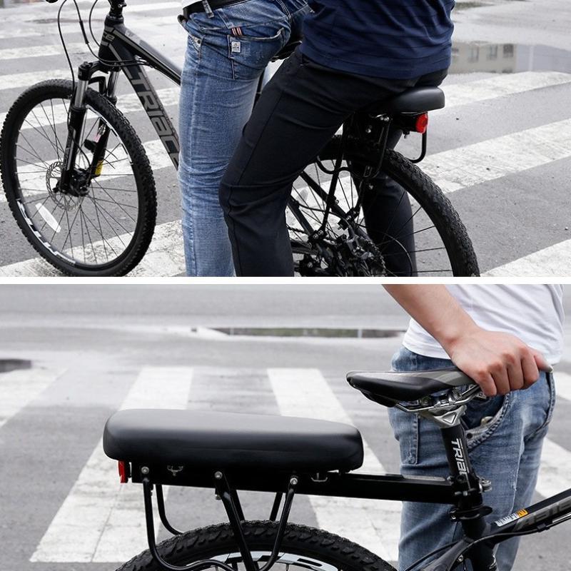 

Bicycle Rear Seat Cushion Mountain Bike Shelf Rear Seat Cushion Pu Leather Soft Bike Manned With Children Seat Cushion Cycling 1pc