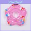 Baby Swimming Ring 41x41cm Adjustable Safe Dual Air Chamber Neck Float For Infants