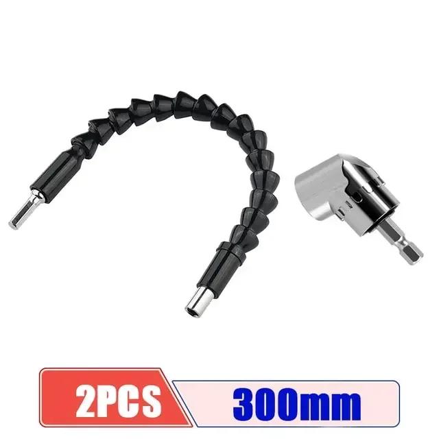 105stupňový pravoúhlý vrták Flexibilní prodlužovací trubice pro 1/4palcový elektrický vrták a šroubovák