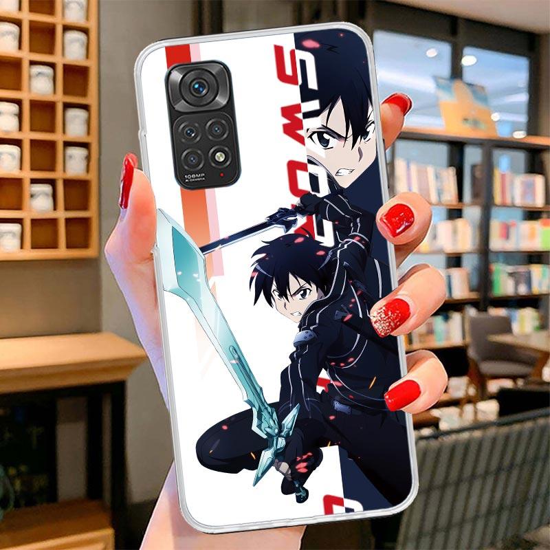 Anime Sword Art Online SAO Cover Phone Case For Xiaomi Redmi Note 15 14 13 12 11 10 Pro Plus 14S 12S 11S 11T 11E 10S Soft Fundas