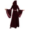 Halloween Parent-Child Costume Girls Party Costume Adult Medieval Burgundy Vampire