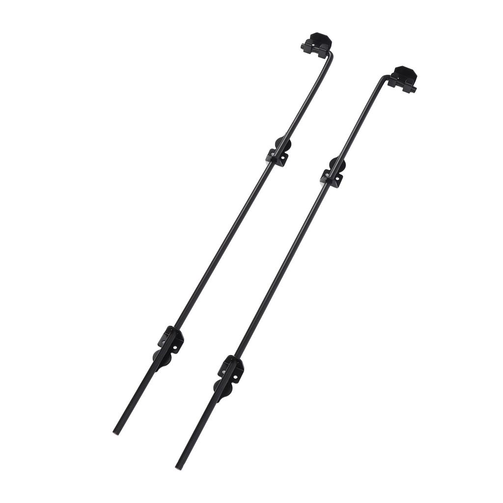 2 Sets Gate Ground Latch 36 Inch Alloy Steel Heavy Duty Multifunctional Cane Bolt Gate Drop Rod for Fence