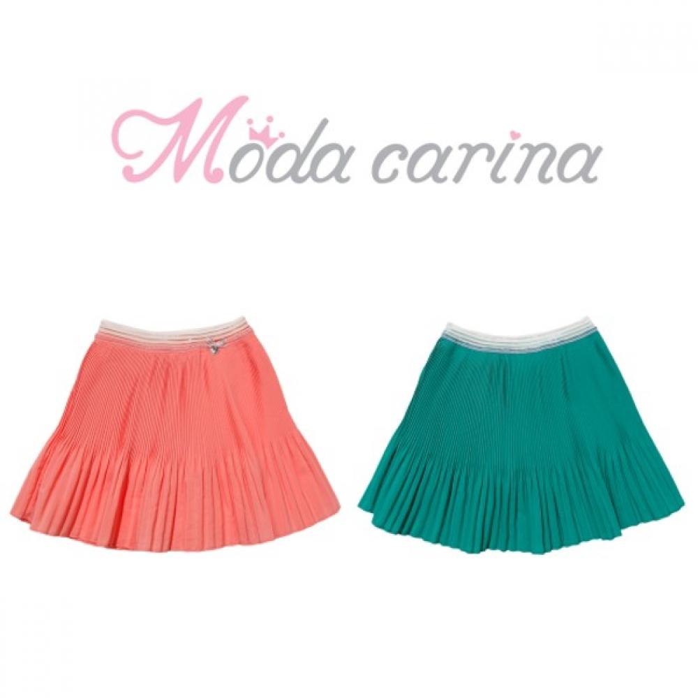 

[Moda Carina] Moda Carina Pleated Skirt Pants Green Green/100