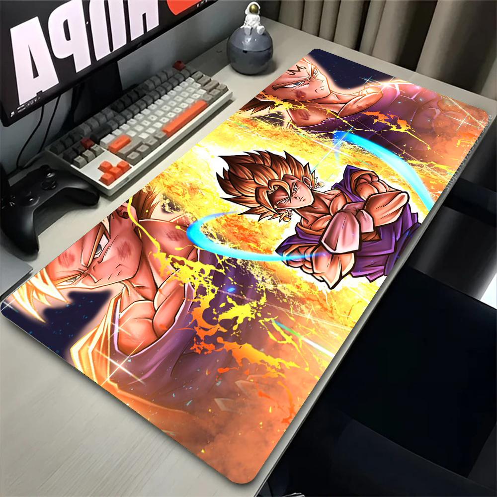 Rubber Mouse Pad Gaming Mousepad Dragon Balls Desk Mat PC Accessories Goku Keyboard Pad Computer Black And White Anime Table Pad