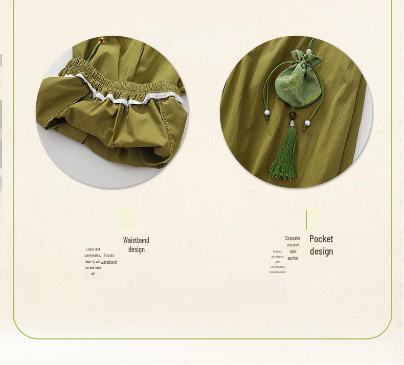 Boys' Long-Sleeve Tang Suit Hanfu Set - Chinese Style Children's Mid-Autumn Festival Costume