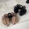 Charm Butterfly Hairpin Polkas Dots Meshes Hair Clip Multipurpose Hair Clamp for Women and Girls