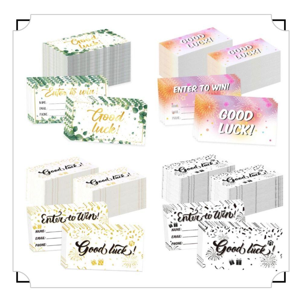 

Бумажные карты 200 шт. Лотерейные билеты Красочный аукцион