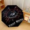 Swansea City FC Automatic 3‑Fold Umbrella 8‑Rib Windproof Folding Umbrella Sun Rain Protection For Outdoor Travel Daily Use